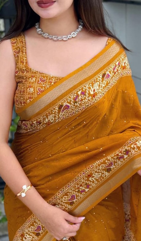 Neno Banana Saree - Pure Mul Cotton