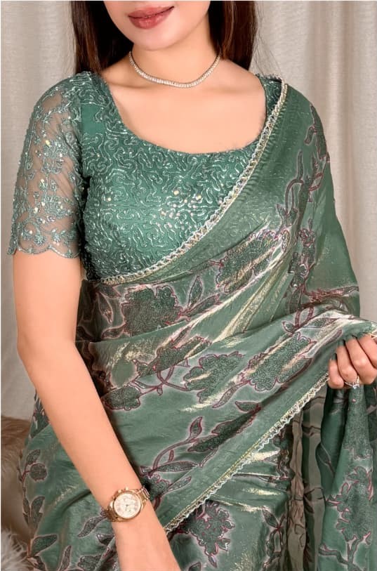 Iktara Saree - Satin