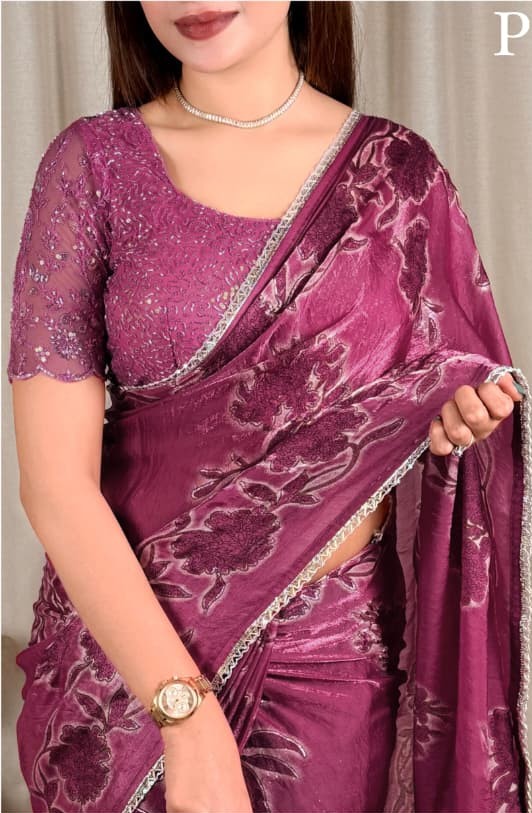 Iktara Saree - Satin