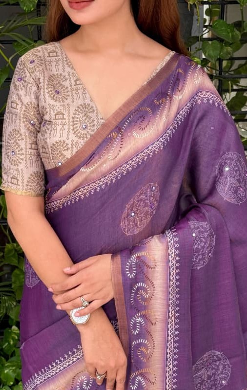 Teju saree - Cotton silk