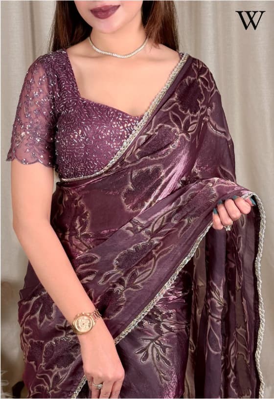 Iktara Saree - Satin