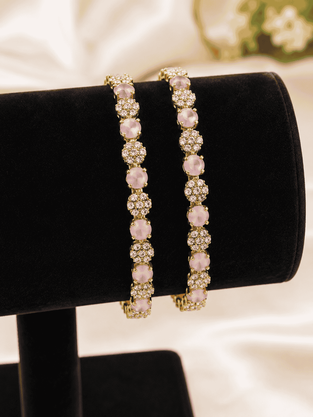 Noor Blush Bloom Bangles - 2.6